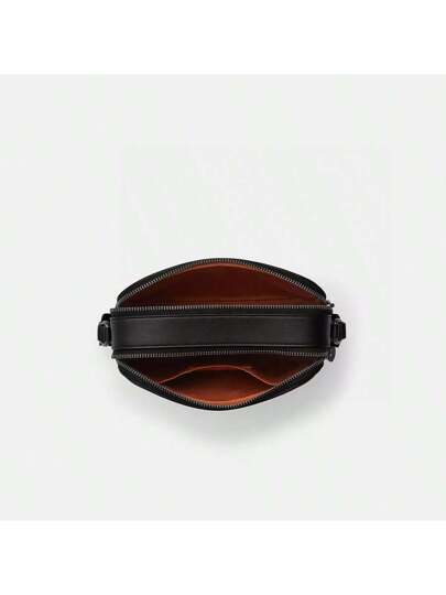 Coach حقيبة كروس بودي جلدية جراهام 23 حقيبة كتف صغيرة للرجال مع حزام قابل للتعديل