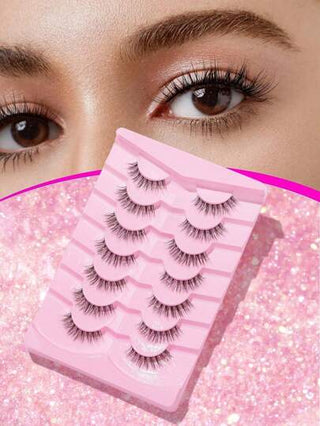 7 أزواج من رموش مين صناعية ثلاثية الأبعاد مخملية وناعمة، مثالية للاستخدام اليومي، ليلة المواعدة، العطلات، الحفلات، الزفاف، العمل والمكياج الربوبي