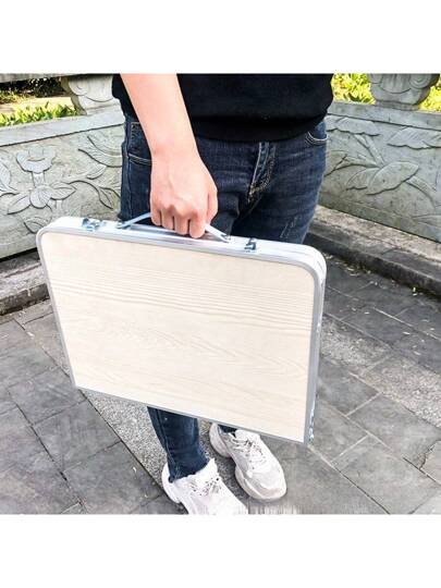 أثاث مكتبي زجاجة عطر قابلة للطي 1 قطعة، قابلة للطي، طاولة كمبيوتر محمول/مكتب، طاولة صغيرة محمولة بسيطة بجانب السرير، حامل كمبيوتر محمول، طاولة طعام بسيطة للاستخدام الداخلي/الخارجي