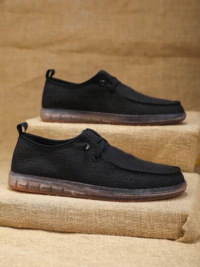 أحذية رجالية كاجوال وأنيقة بدون كعب قابلة للارتداء بسهولة، عملية للارتداء في المكتب والحياة اليومية، مصنوعة من أقمشة تنفس علوية ودواسة من البي في سي، بطانة داخلية قماشية مريحة، مناسبة للربيع والصيف والخريف، مريحة وقوية