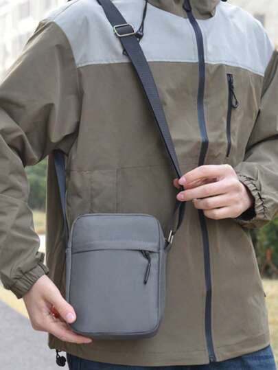 حقيبة رجالية موضة جديدة، مصنوعة من خامة عالية الجودة، سعة كبيرة، مقسّمة إلى أقسام، رسول متعدد الوظائف، أنيق وعصري، مناسب للعمل والمكتب، حقيبة كتف