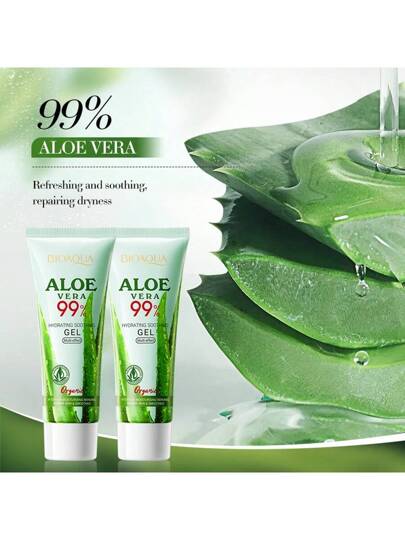 1 قطعة جل مرطب ومهدئ من الصبار، يحتوي على 99% من الصبار، يعالج البشرة المحروقة بالشمس، تنظيف عميق، تقشير، تنعيم المسام، مرطب نباتي طبيعي، يخفف من الجلد الجاف، يحسن البشرة الباهتة والخشنة، يتحكم في الزيوت، منعش وغير لزج، يضيء لون البشرة، يوحد لون...