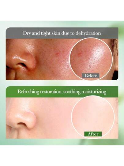 1 قطعة جل مرطب ومهدئ من الصبار، يحتوي على 99% من الصبار، يعالج البشرة المحروقة بالشمس، تنظيف عميق، تقشير، تنعيم المسام، مرطب نباتي طبيعي، يخفف من الجلد الجاف، يحسن البشرة الباهتة والخشنة، يتحكم في الزيوت، منعش وغير لزج، يضيء لون البشرة، يوحد لون...