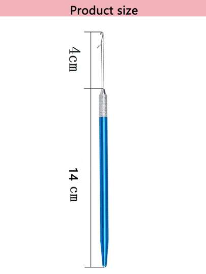5 قطع طقم إبر كروشيه ، قبضة مريحة للشعر المستعار والخياطة والنسيج وأدوات الخرز