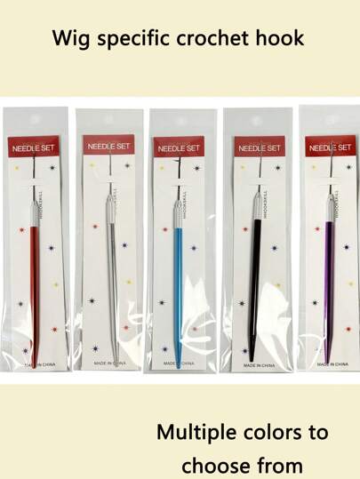 5 قطع من خطاطيف الكروشيه، أدوات خطاطيف للمسك المريح لصنع الباروكات، النسيج، حرف الخرز، بخمسة ألوان