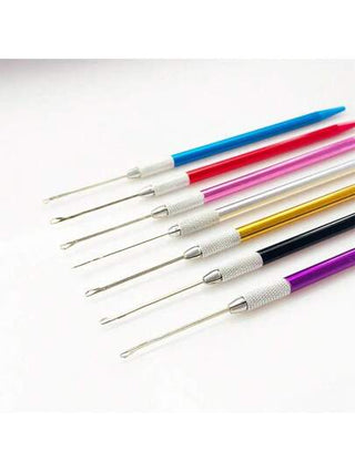 5 قطع من خطاطيف الكروشيه، أدوات خطاطيف للمسك المريح لصنع الباروكات، النسيج، حرف الخرز، بخمسة ألوان