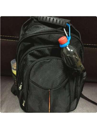 2 قطعة مشبك حامل زجاجة، مصنوع من السيليكون والمعدن، مضاد للانزلاق، مناسب للأنشطة الرياضية الخارجية والتنزه وركض، من الملحقات المثالية لقارورة المياه والحقيبة الظهر