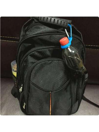 2 قطعة مشبك حامل زجاجة، مصنوع من السيليكون والمعدن، مضاد للانزلاق، مناسب للأنشطة الرياضية الخارجية والتنزه وركض، من الملحقات المثالية لقارورة المياه والحقيبة الظهر