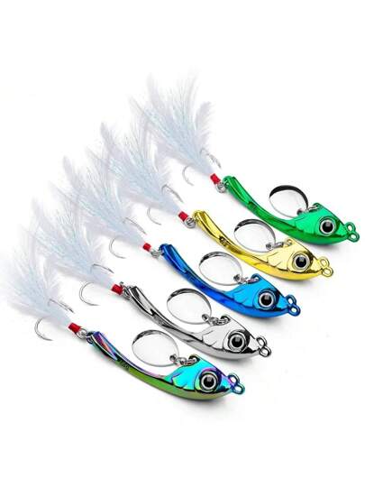 طعم هزاز معدني للصيد 7جرام 10جرام 15جرام مع دوران ونقرات ووبلر غاطس طعم قاسي مع بريق لصيد البلطي والسمك المسطح والشرشر