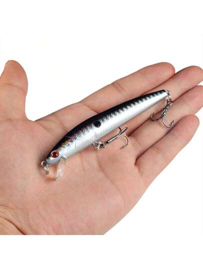 قطعة واحدة من طُعم محاكاة اللؤلؤ العائم بتصميم عشوائي، طُعم سمك صغير، طُعم صلب، طُعم مزيف، يمكنه اصطياد أنواع مختلفة من الأسماك مثل سمك القاروص، والأسماك السوداء، وسمك السلور، والأسماك الخضراء، وسمك الماندرين، وسمك الشبوط العشبي، وما إلى ذلك، مناسب لصيد ا