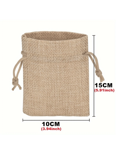 10/20 طقم أكياس هدايا من كتان عالي الجودة، أكياس هدايا قابلة لإعادة الاستخدام بمقاس 4 * 6 بوصة، أكياس كتان، هدايا زفاف، تخزين مستحضرات التجميل والمجوهرات، أكياس حلوى، أكياس مجوهرات الحفلات، عيد الحب، أكياس اشغال يدوية، عيد الميلاد