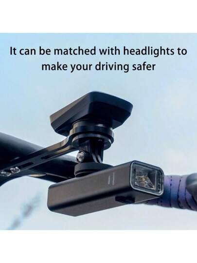 دعامة لتركيب الحاسب الإلكتروني للدراجة بدون ثقب، وصلة تركيب مدمجة على مقود الدراجة لكاميرا التصوير الرياضية والأضواء والحاسب الإلكتروني للدراجة وإكسسوارات الدراجات