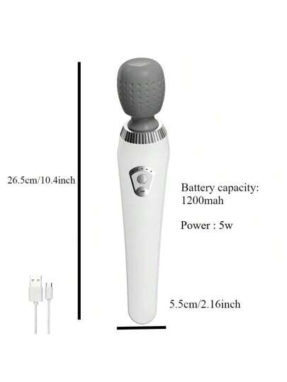 مدلك كهربائي محمول، مدلك العضلات، لعمق الأنسجة، للرجال والنساء، جهاز مساج بالاهتزازات العالية التردد لاسترخاء العضلات، يعمل ببطارية ليثيوم قابلة للشحن، بحجم مناسب للسفر، فائق الراحة