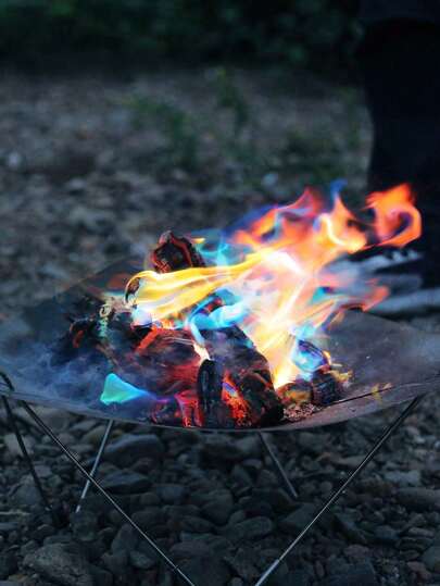 أكياس تغيير لون اللهب، مثالية لألوان اللهب السحرية المتغيرة للتخييم وحفلات الشواء والمواقد وأماكن الحريق الخارجية، إكسسوارات للحرائق لإنشاء مفاجأة وأجواء