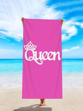 منشفة شاطئ ملكية قطعة واحدة ، مصممة بشخصية وأناقة ، من ألياف فائقة النعومة وجفاف سريع وامتصاص عالي ، منشفة شاطئ متعددة الاستخدامات للرياضات الخارجية والسباحة واليوغا واللياقة البدنية والتخييم والحمام ، هدية أساسية لرحلات الشاطئ