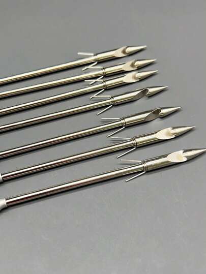 3/6/9 قطع أدوات صيد من الفولاذ المقاوم للصدأ، قطع لونش رصاص الصيد، سهام سمك، اكسسوارات صيد وصيد، مناسبة كهدايا عيد ميلاد أو أعياد للأصدقاء والعائلة