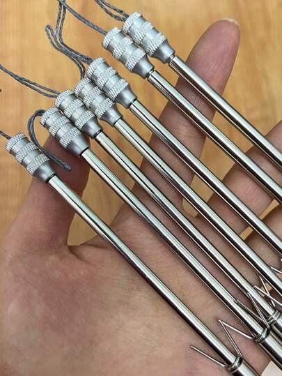 3/6/9 قطع أدوات صيد من الفولاذ المقاوم للصدأ، قطع لونش رصاص الصيد، سهام سمك، اكسسوارات صيد وصيد، مناسبة كهدايا عيد ميلاد أو أعياد للأصدقاء والعائلة