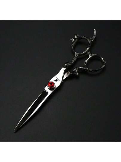 مقص قص شعر على شكل سيف ذو مقبض على شكل تنين 6 بوصة، من نوع نابوزين | مقص حلاقة من الصالون | صلب ألماني 1.4116 | حرفية 30 سنة | أداة تجميل معتمدة من FDA | مقبض قابل للانزلاق | أفضل بائع عبر الحدود ، توصيل سريع | مقصات قص شعر CNC المسطحة المحترفة لقص...