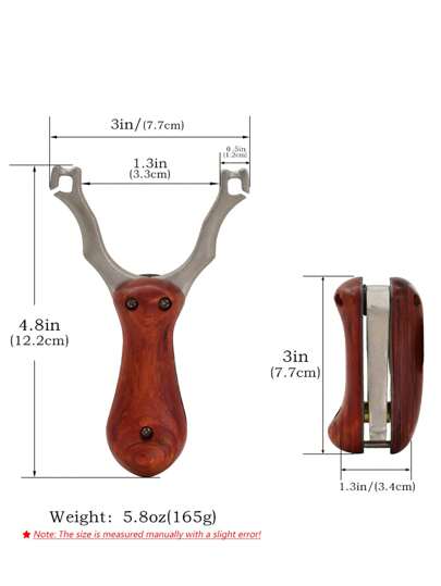 1 قطعة من المقلاع القابل للطي من الفولاذ المقاوم للصدأ، للاستخدام الخارجي، يأتي مع 1 حزام مطاطي مطابق، محمول، مناسب لممارسة إطلاق النار خارج المنزل والمسابقات، ويمكن تقديمه كهدية عيد ميلاد أو مناسبة عطلة للأصدقاء والعائلة
