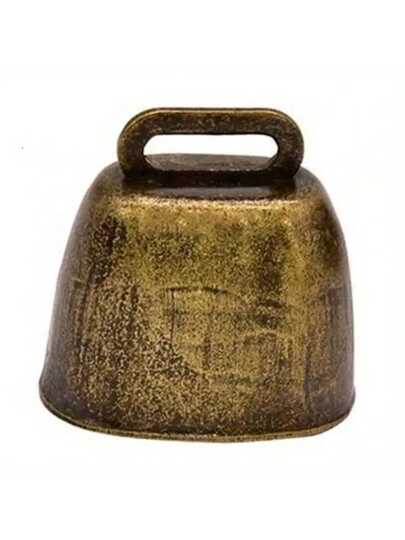جرس فلاحي قديم مصنوع من الحديد باللون البرونزي صوت عالي ونقي لتعليقه على خيول الرعي والأغنام والأبقار، هذا مبارك عيد الأضحى