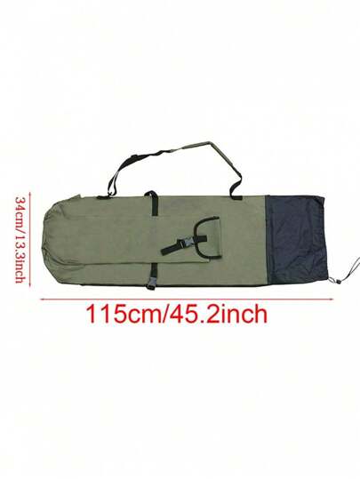 حقيبة صيد ألسماك اسطوانية الشكل للاستخدام الخارجي، حقيبة أدوات عصا صيد الأسماك متعددة الوظائف، حقيبة تخزين معدات صيد الأسماك البحرية