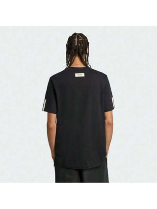 Adidas قميص تي-شيرت بأكمام قصيرة STAD TICKET للرجال، رقبة قطنية بدون طوق TJM6474