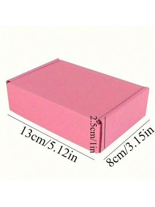 10 قطعة من علب التعبئة لصناديق البريد الصغيرة الجميلة باللون الوردي بأبعاد 5.12x3.15x1 بوصة، علب تغليف الأعمال الصغيرة، علب مقواة للحرف والمهرجانات والهدايا من (وردي) يمكن أن تحمل الكتب والألعاب والأدوات وغيرها