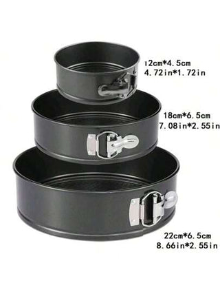 1/3 قطع صينية كعكة عيد الميلاد قاعدة قابلة للإزالة من الصلب الكربوني السميك ، صينية خبز غير لاصقة مع مشابك ، صينية خبز متعددة الإستخدامات