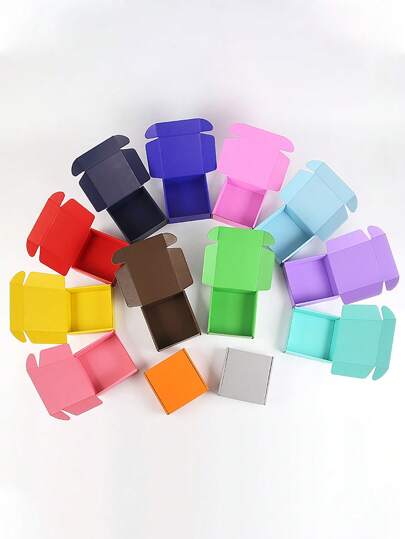 5 قطع / صناديق تغليف على شكل صناديق بريد صغيرة وردية جميلة، صناديق تغليف مقوى للمشاريع الصغيرة، لحفلات، عيد الميلاد، هدايا (وردي) يمكن استخدامها لتغليف الكتب والألعاب والأدوات وغيرها