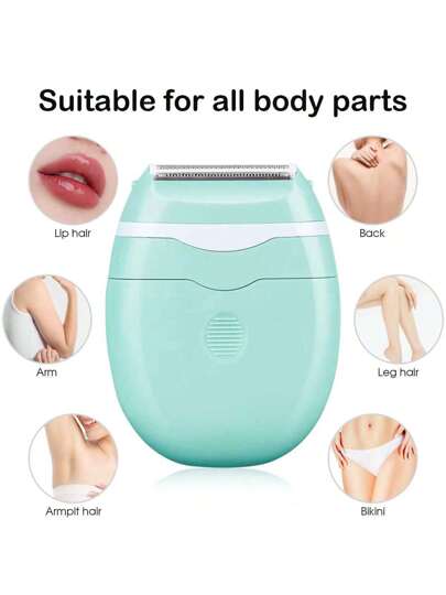 جهاز إزالة الشعر الكهربائي المحمول، ماكينة حلاقة للنساء، جهاز إزالة الشعر، ماكينة إزالة الشعر الكهربائية اللاسلكية لإزالة الشعر من الوجه والساقين والذراعين والإبطين والمنطقة العانية