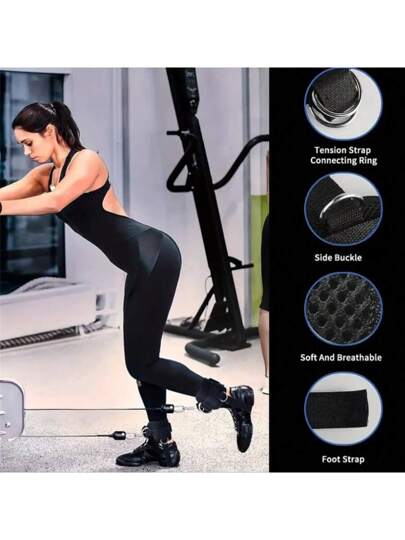 قطعة واحدة/1 زوج أربطة كاحل متعددة الأحجام للياقة البدنية للجنسين، أربطة كاحل قابلة للتعديل لتمارين الساق المقاومة في صالة الألعاب الرياضية، دعامة الكاحل