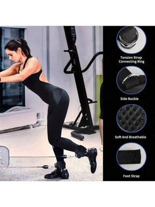 قطعة واحدة/1 زوج أربطة كاحل متعددة الأحجام للياقة البدنية للجنسين، أربطة كاحل قابلة للتعديل لتمارين الساق المقاومة في صالة الألعاب الرياضية، دعامة الكاحل