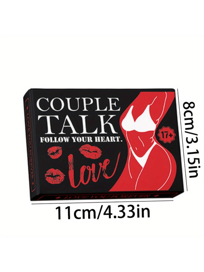 1 قطعة لعبة تفاعلية صغيرة للأزواج، حوار عميق للحب، تأسيس اتصال حميم، قسيمة تبادل الحب بين الأزواج