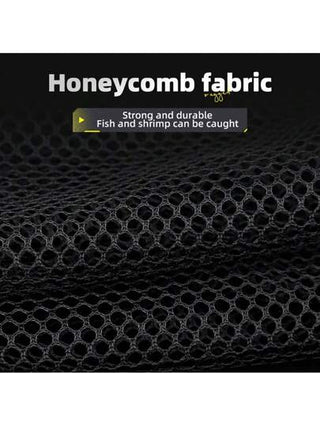 YUZHIYUAN شبكة صيد ثلاثية الأضلاع، قابلة للطي، خفيفة الوزن وقوية مع مقبض من مطاط مضاد للانزلاق، مع مشبك حزام وحبل مرن مدمج، معدات الصيد، شبكة صيد قابلة للطي مع مقبض، شبكة صيد قابلة للانهيار، شبكة صيد صغيرة - هدية للرجال