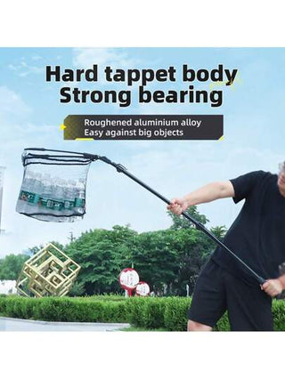 YUZHIYUAN شبكة صيد ثلاثية الأضلاع، قابلة للطي، خفيفة الوزن وقوية مع مقبض من مطاط مضاد للانزلاق، مع مشبك حزام وحبل مرن مدمج، معدات الصيد، شبكة صيد قابلة للطي مع مقبض، شبكة صيد قابلة للانهيار، شبكة صيد صغيرة - هدية للرجال