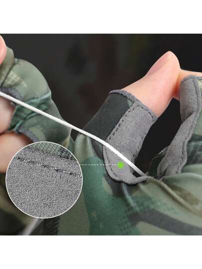 قفازات صيد للاستخدام في الهواء الطلق، مضادة للانزلاق وتنفس، قفازات صيد نصف أصبع للكياك والتجديف بالخارج