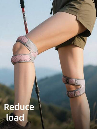 GOLOVEJOY 1 قطعة دعامة ركبة رياضية مع حزام للغطاء الركبي، مضادة للرطوبة، قابلة للضبط، تصميم مدمج مناسب للجري والقفز بالحبل والتخييم والتنزه