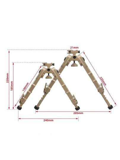 قطعة واحدة من الألومنيوم السبائكي المستقر الخارجي للصيد مناسب لنشر الأهداف V9 ثلاثي القوائم قابل للتمديد حامل QD 20-21مم للأسلحة النارية
