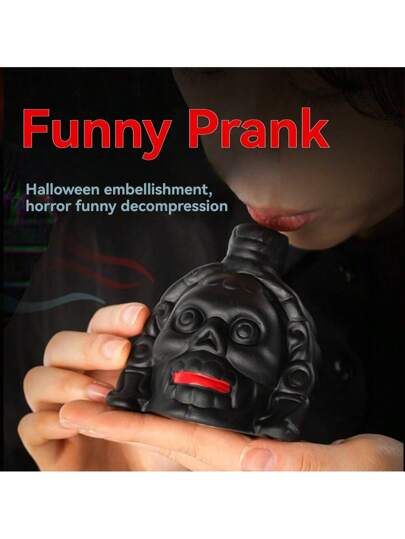صافرة الهالووين المرعبة المزودة بصوت صرخات بشرية واقعية، مزحة غير مؤذية مناسبة للهالوين