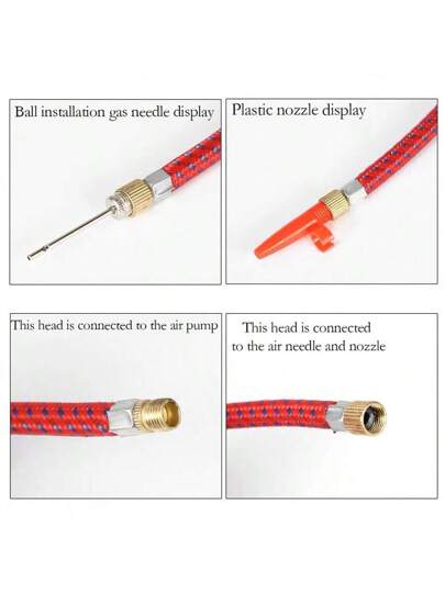 5 قطع مجموعة بطاقة ورقية متعددة الوظائف مع كرة السلة وكرة القدم قابلة للنفخ، محول الهواء، ونتوء بلاستيكي من نوع كرة السلة عالمي الاستخدام