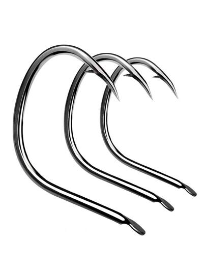 PROBEROS Proberos 10 قطعة / صندوق، خطاطيف صيد السمك عالية الكربون، خطاطيف صيد الكارب المسننة، خطاطيف صيد قوية وذات دوام