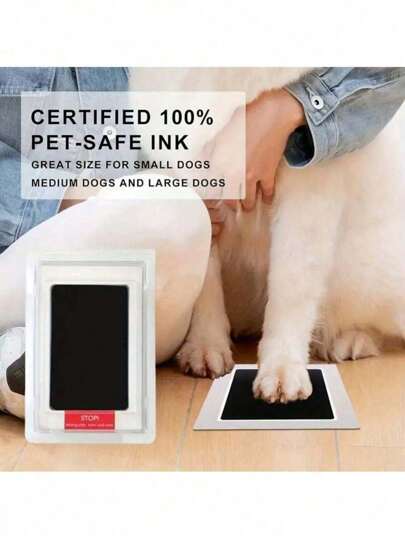 وسادة حبر لختم بصمة قدم الحيوانات الأليفة، وسادات الحبر بدون ماء للأطفال والرضع وبصمات الحفاظ على الحيوانات الأليفة دون الاتصال بالحبر
