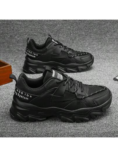 WANWEISI بوت رياضية رجالية - بوت رياضية - بوت رياضية - بوت رجالية - بوت للرجال - بوت صيفية رجالية - بوت رياضية بيضاء رجالية - بوت رياضية سميكة الوحدة - بوت سوداء - بوت رياضية رجالية