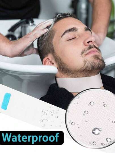 5 لفات من الشرائط الورقية المستهلكة للرقبة للحلاق، بروفيشنال للصالون وقص الشعر والسبا والمساج، منع تفتت الشعر، شرائط ملونة للطلاء الشعر وكريمات التصفيف المقاومة للماء