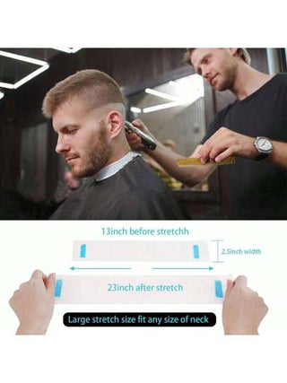 5 لفات من الشرائط الورقية المستهلكة للرقبة للحلاق، بروفيشنال للصالون وقص الشعر والسبا والمساج، منع تفتت الشعر، شرائط ملونة للطلاء الشعر وكريمات التصفيف المقاومة للماء