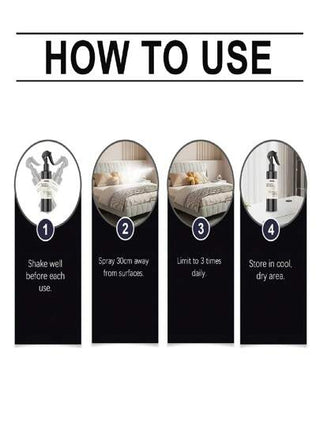 رذاذ ليني معطر للملبوسات والفراش، رائحة دائمة المفعول، إكسسوارات كي الملابس والفراش، يزيل الروائح ويضفي رائحة عطرية راقية على الملابس والفراش