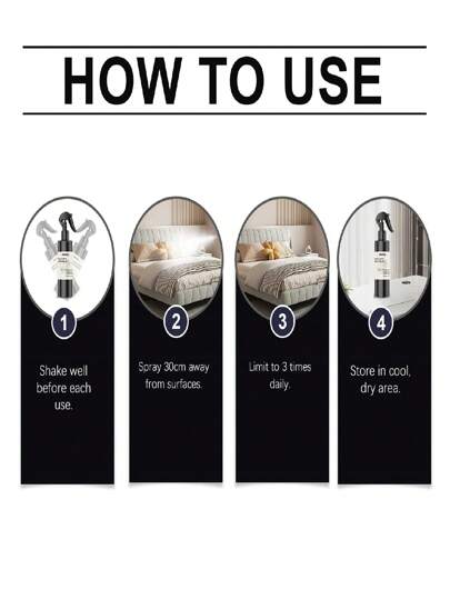 رذاذ ليني معطر للملبوسات والفراش، رائحة دائمة المفعول، إكسسوارات كي الملابس والفراش، يزيل الروائح ويضفي رائحة عطرية راقية على الملابس والفراش