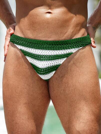 Manfinity VDAYZ سراويل رجالي داخلية محبوكة مع شريط تباين