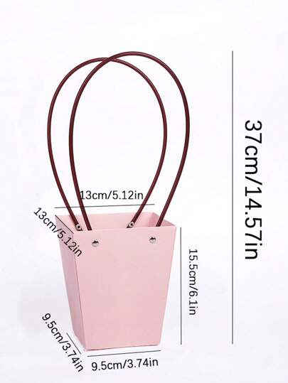 حقيبة يد مصنوعة من ورق كرافت مقاوم للماء بشكل شبه منحرف ، حقيبة هدايا لباقة الزهور عباد الشمس ، صندوق زهور ، حقيبة تسوق ، حقيبة هدايا حفلة ، حقيبة يد مصنوعة يدويا ، هدية عيد ميلاد ، ديكور حفلة ، ديكور حفل زفاف ، مستلزمات حفلة