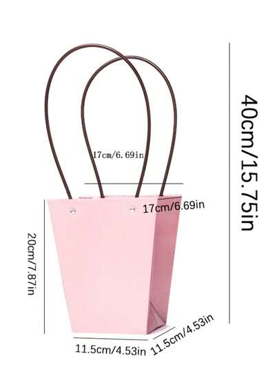 حقيبة يد مصنوعة من ورق كرافت مقاوم للماء بشكل شبه منحرف ، حقيبة هدايا لباقة الزهور عباد الشمس ، صندوق زهور ، حقيبة تسوق ، حقيبة هدايا حفلة ، حقيبة يد مصنوعة يدويا ، هدية عيد ميلاد ، ديكور حفلة ، ديكور حفل زفاف ، مستلزمات حفلة